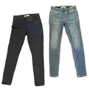 Old Navy Size 6 Bundle Denim Jeans Skinny Jeggings Lot of 2 light & dark wash